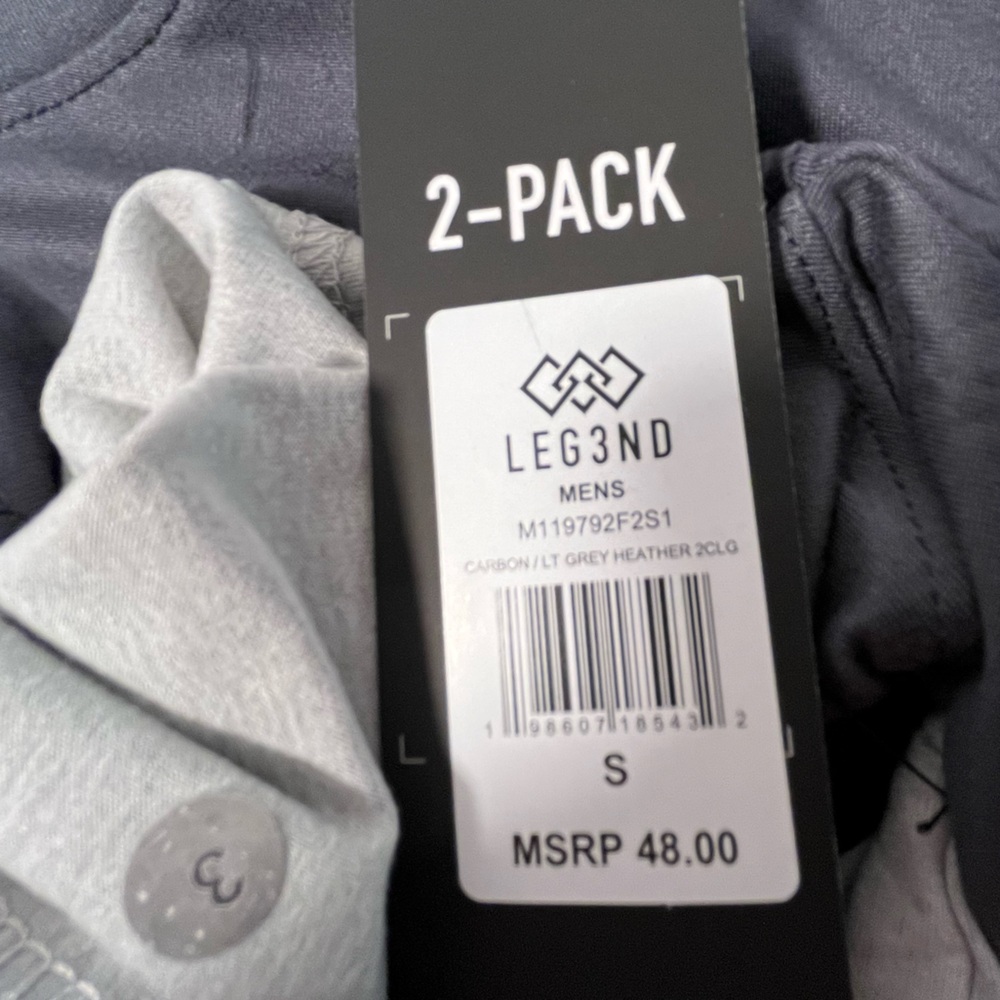 LEG3ND Super Soft Light Weight Stretch Moisture Wicking ShortSleeve Tees 2pc set - Picture 11 of 11